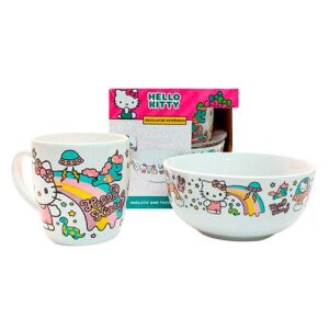 Set de vajilla de porcelana de 2 piezas Hello Kitty