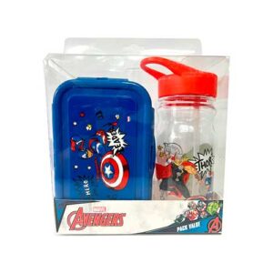 Disney Pack 2 piezas táper hermético y botella Avenger