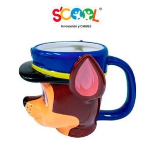 Taza 3D Cerámica Paw Patrol Chase Scool 500 ml