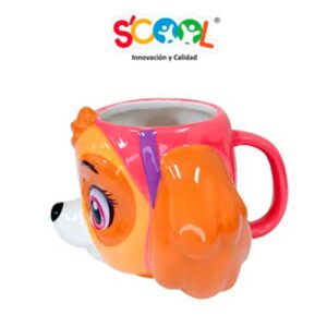 Taza 3D Cerámica Paw Patrol Skye Scool 500 ml