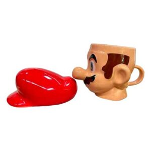 Taza con tapa 3D Cerámica Super Mario Bros 400 ml