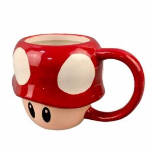 Taza 3D Cerámica Honguito Super Mario Bros 400 ml