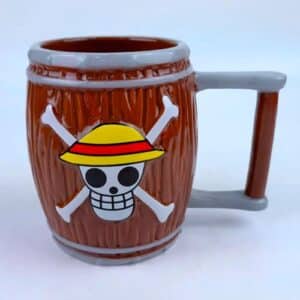 Taza 3D Barril Skull Luffy de One Piece 500 ml