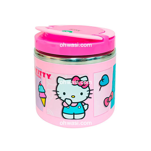 Termo Comida Infantil Scool 600 ml Hello Kitty Rosado