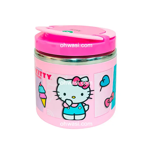 Termo Comida Infantil Scool 600 ml Hello Kitty Rosado
