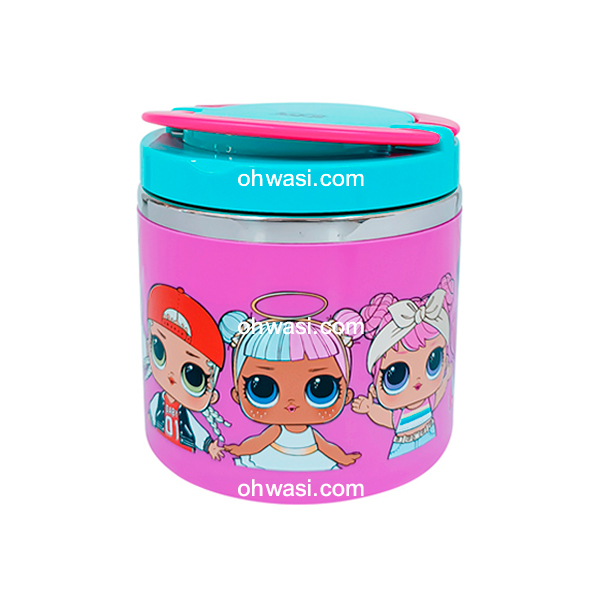 Termo Comida Infantil Scool 600 ml Lol Omg Rosado