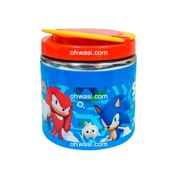 Termo Comida Infantil Scool 600 ml Sonic Azul