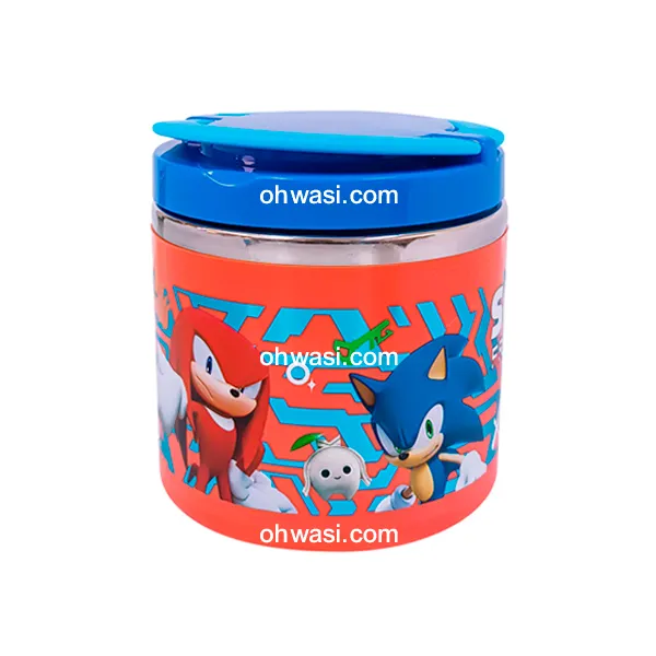 Termo Comida Infantil Scool 600 ml Sonic Rojo