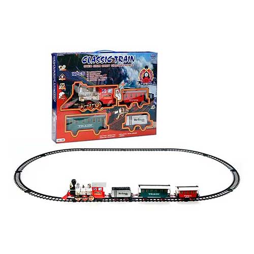Tren Navideño para árbol bota humo y musical 16 PCS