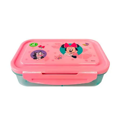 Taper Hermético con Divisiones Minnie Mouse 700Ml